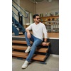 image:imageCOOFANDY Mens Waffle Henley Shirts Long Sleeve Pullover Shirt Casual Knit TShirt Lightweight Basic TeesWhite