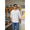 image:imageCOOFANDY Mens Waffle Henley Shirts Long Sleeve Pullover Shirt Casual Knit TShirt Lightweight Basic TeesWhite