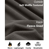 image:imageCOOFANDY Mens Waffle Long Sleeve Shirts Casual Crew Neck T Shirt Soft TeesDark Grey