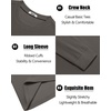 image:imageCOOFANDY Mens Waffle Long Sleeve Shirts Casual Crew Neck T Shirt Soft TeesDark Grey