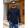 image:imageCOOFANDY Mens Waffle Long Sleeve Shirts Casual Crew Neck T Shirt Soft TeesNavy Blue