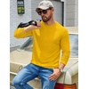 image:imageCOOFANDY Mens Waffle Long Sleeve Shirts Casual Crew Neck T Shirt Soft TeesYellow