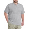 image:imageCOOFANDY Mens Big and Tall Polo Shirt Short Sleeve Cotton Pique Golf ShirtLight Grey