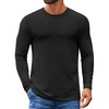 image:imageCOOFANDY Mens Long Sleeve T Shirts Crew Neck Casual Basic Pullover ShirtAblack