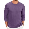 image:imageCOOFANDY Mens Long Sleeve Tee Shirts Crew Neck Casual Soft TeesPurple