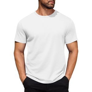 image:imageCOOFANDY Mens Cotton TShirt Short Sleeve Crew Neck Tee Shirts Casual Solid Basic TopsWhite