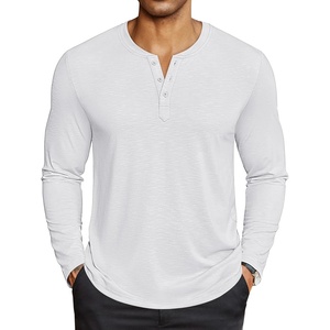 image:imageCOOFANDY Mens Henley Shirts Long Sleeve Lightweight Casual Basic TShirtWhite