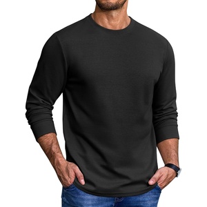 image:imageCOOFANDY Mens Long Sleeve Crew Neck T Shirts Cotton Pullover SweatshirtBlack