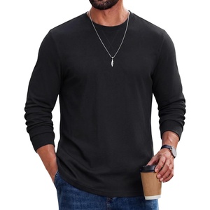 image:imageCOOFANDY Mens Long Sleeve T Shirt Cotton Blend Casual Tee ShirtsBlack