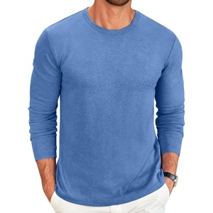 image:imageCOOFANDY Mens Long Sleeve Tee Shirts Crew Neck Casual Soft TeesBlue