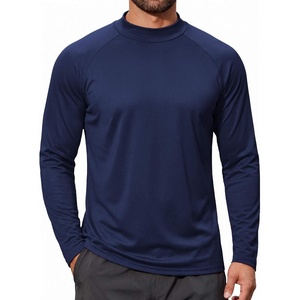 image:imageCOOFANDY Mens Thermal Fleece Shirt Mock Turtle Neck Base Layer Long Sleeve Athletic Warm Undershirt04 Navy Blue