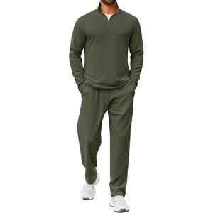 image:imageCOOFANDY Mens Track suit 2 Piece Athletic Sweatsuit Casual Sport Outfit SetArmy Green