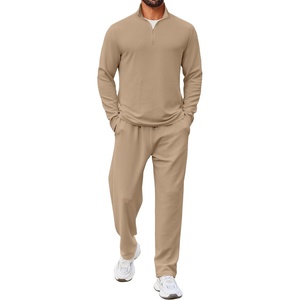image:imageCOOFANDY Mens Track suit 2 Piece Athletic Sweatsuit Casual Sport Outfit SetKhaki