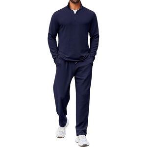 image:imageCOOFANDY Mens Track suit 2 Piece Athletic Sweatsuit Casual Sport Outfit SetNavy Blue