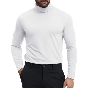 image:imageCOOFANDY Mens Turtleneck Shirts Slim Fit Shirt Tops Lightweight Pullover Basic Sweater Casual Long Sleeve ShirtWhite