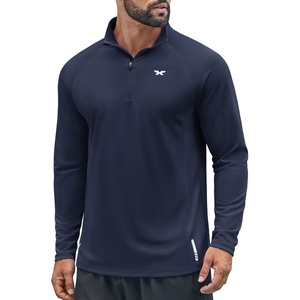 image:imageCOOFANDY Quarter Zip Pullover Athletic Running Shirts Quick Dry Lightweight Tennis GymNavy Blue