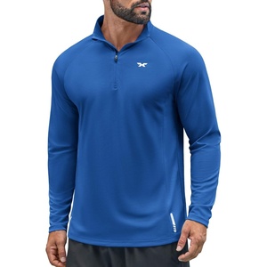 image:imageCOOFANDY Quarter Zip Pullover Athletic Running Shirts Quick Dry Lightweight Tennis GymRoyal Blue