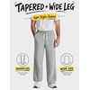 image:imageCOOFANDY Baggy Sweatpants Men Wide Leg Cotton Joggers for Men with PocketsAlight Gray