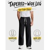 image:imageCOOFANDY Baggy Sweatpants Men Wide Leg Cotton Joggers for Men with PocketsBlack