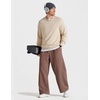 image:imageCOOFANDY Baggy Sweatpants Men Wide Leg Cotton Joggers for Men with PocketsBrown