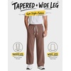 image:imageCOOFANDY Baggy Sweatpants Men Wide Leg Cotton Joggers for Men with PocketsBrown