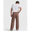 image:imageCOOFANDY Baggy Sweatpants Men Wide Leg Cotton Joggers for Men with PocketsBrown