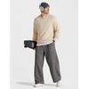 image:imageCOOFANDY Baggy Sweatpants Men Wide Leg Cotton Joggers for Men with PocketsDark Gray