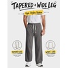image:imageCOOFANDY Baggy Sweatpants Men Wide Leg Cotton Joggers for Men with PocketsDark Gray