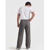 image:imageCOOFANDY Baggy Sweatpants Men Wide Leg Cotton Joggers for Men with PocketsDark Gray