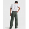 image:imageCOOFANDY Baggy Sweatpants Men Wide Leg Cotton Joggers for Men with PocketsDark Green