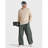 image:imageCOOFANDY Baggy Sweatpants Men Wide Leg Cotton Joggers for Men with PocketsDark Green