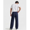 image:imageCOOFANDY Baggy Sweatpants Men Wide Leg Cotton Joggers for Men with PocketsNavy Blue