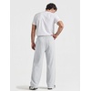 image:imageCOOFANDY Baggy Sweatpants Men Wide Leg Cotton Joggers for Men with PocketsWhite Heather
