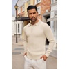 image:imageCOOFANDY Long Sleeve Polo Shirts for Men Lightweight Knit Polo SweaterBeige