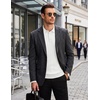 image:imageCOOFANDY Long Sleeve Polo Shirts for Men Lightweight Knit Polo SweaterIvory