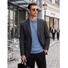image:imageCOOFANDY Long Sleeve Polo Shirts for Men Lightweight Knit Polo SweaterLight Blue