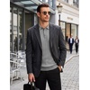 image:imageCOOFANDY Long Sleeve Polo Shirts for Men Lightweight Knit Polo SweaterLight Grey