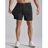 image:imageCOOFANDY Men Casual Shorts 7 Stretch Quick Dry Golf Shorts with 4 PocketsBlack