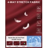 image:imageCOOFANDY Men Casual Shorts 7 Stretch Quick Dry Golf Shorts with 4 PocketsBrick Red