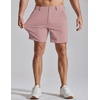 image:imageCOOFANDY Men Casual Shorts 7 Stretch Quick Dry Golf Shorts with 4 PocketsPink