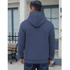 image:imageCOOFANDY Men Cotton Fleece Hooded Sweatshirt Casual Long Sleeve Hoodies Pullover Fashion Drawstring Hoodie with Kanga PocketNavy Blue
