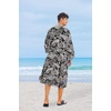 image:imageCOOFANDY Men Lightweight 2 Piece Kimono Robe with Shorts Japanese Robes Casual Open Front Long Cardigan With BeltWhitecashew Flowers