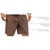 image:imageCOOFANDY Men Linen Beach Shorts Casual Drawstring Summer Vacation ShortsBrown