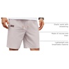 image:imageCOOFANDY Men Linen Beach Shorts Casual Drawstring Summer Vacation ShortsLight Grey