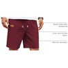image:imageCOOFANDY Men Linen Beach Shorts Casual Drawstring Summer Vacation ShortsWine Red
