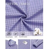 image:imageCOOFANDY Men Plaid Dress Shirts Long Sleeve Button Down Shirts Cotton ShirtBlue Purple Plaid
