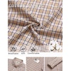 image:imageCOOFANDY Men Plaid Dress Shirts Long Sleeve Button Down Shirts Cotton ShirtKhaki Plaid