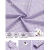 image:imageCOOFANDY Men Plaid Dress Shirts Long Sleeve Button Down Shirts Cotton ShirtLight Purple Plaid