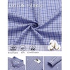 image:imageCOOFANDY Men Plaid Dress Shirts Long Sleeve Button Down Shirts Cotton ShirtSky Blue White Plaid