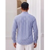 image:imageCOOFANDY Men Plaid Dress Shirts Long Sleeve Button Down Shirts Cotton ShirtWhite Deep Blue Plaid
